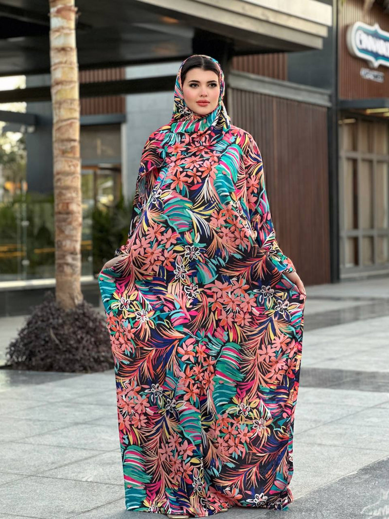 Women's basdal made of wooded satin