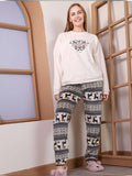 Elegant women's winter pajamas