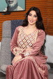 Women's floral winter abaya