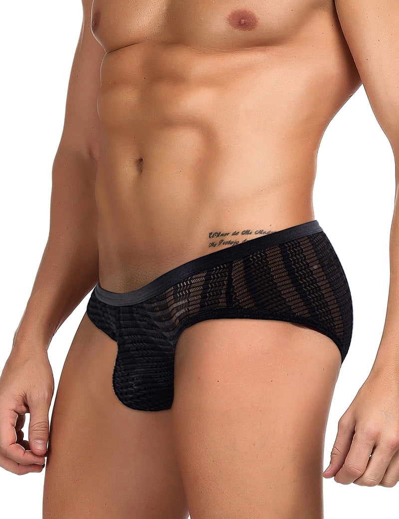 Black Sexy Mesh Men's Underwear
