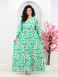 Women's floral summer abaya