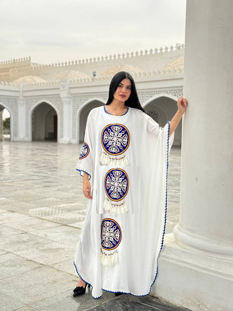 Free size women's Turkish linen abaya