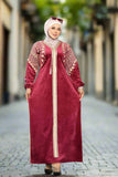 Women's velvet abaya