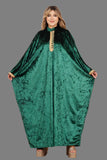 Women's abaya, free size, winter, French velvet braka