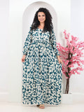 Women's floral summer abaya