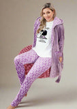 Women's winter pajamas 3 pieces