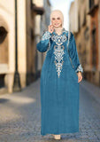 Elegant women's winter abaya