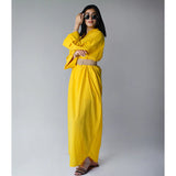 Yellow oversized dress