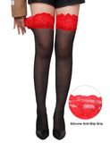 Sexy Lace Stockings With Silicone Straps
