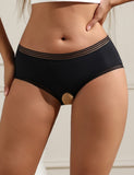 Black swim cloth sexy open crotch women panty