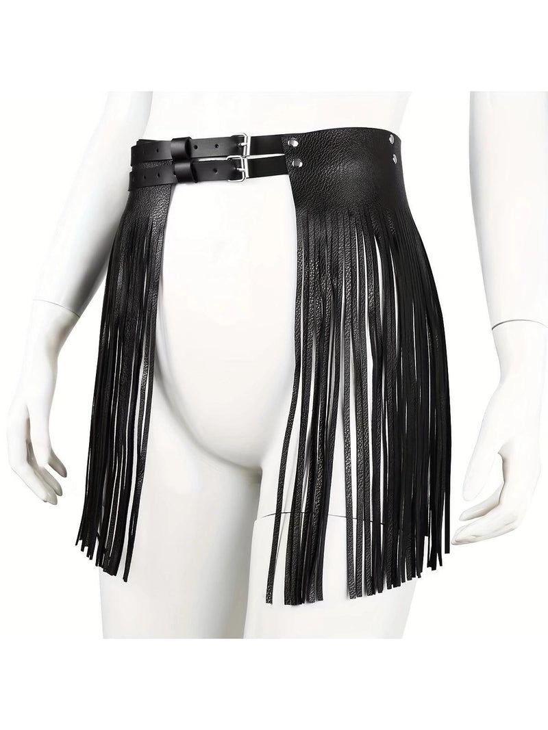 1pc Steampunk Y2K Women Tassel Decor Fashionable Waist Skirt For Daily Decoration For Coats And Dresses