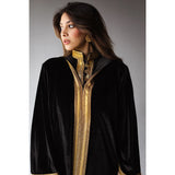 Moroccan embroidered velvet kaftan