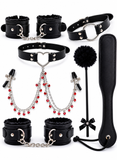 Complete 6-piece restraints and sex accessories set