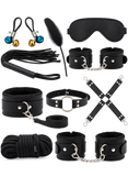 Black Leather Bondage Adult Sexy Toys BDSM