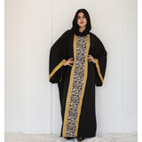 Loose high neck embroidered kaftan