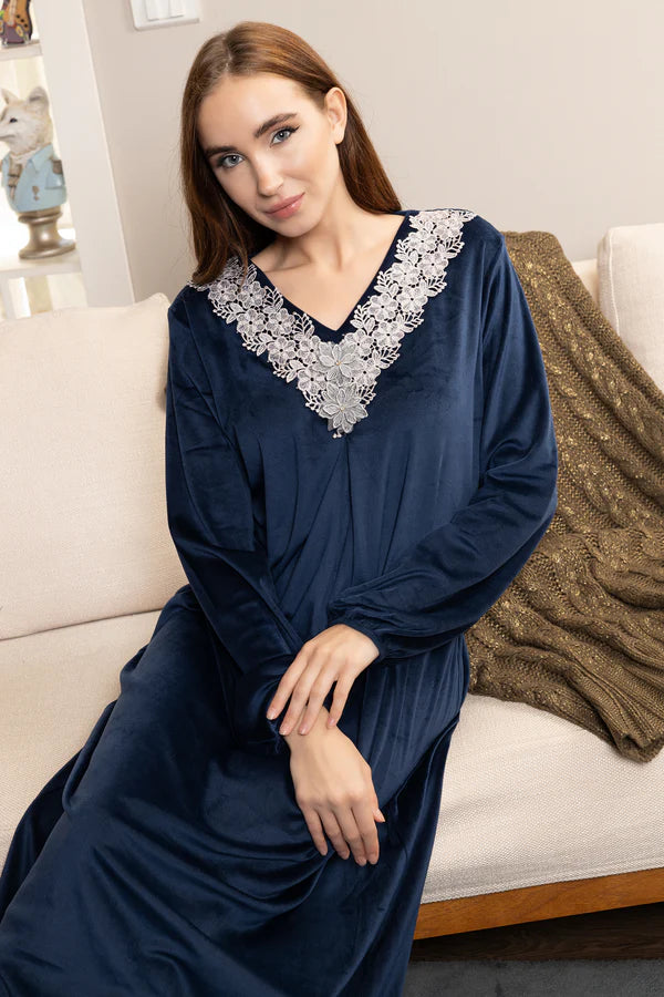 SILVERISH FLOWERS GALABEYA