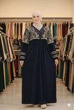 Women's winter velvet abaya