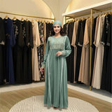 Elegant women's winter abaya