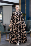 Women's winter abaya, French velvet