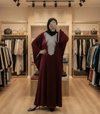 Women's free size winter abaya