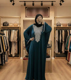 Women's free size winter abaya