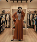 Women's free size winter abaya