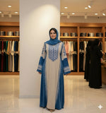 Elegant women's winter abaya