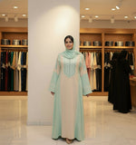 Elegant women's winter abaya