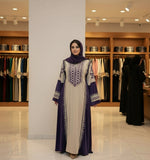 Elegant women's winter abaya