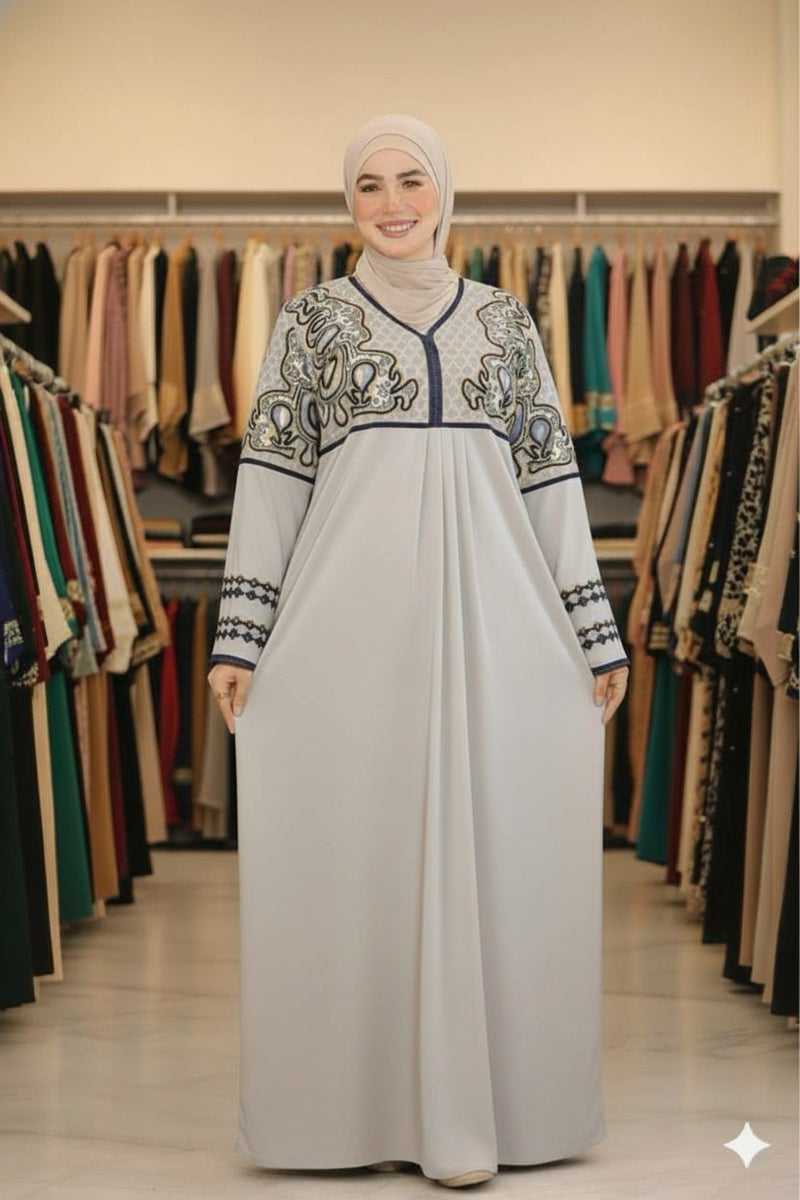 Women's winter velvet abaya