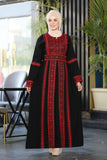 Women's summer abaya, crepe fabric, embroidered