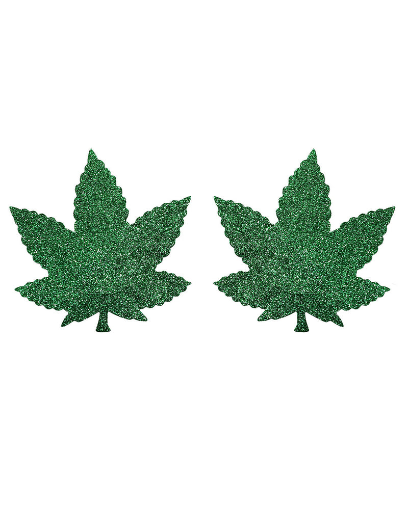 Green Leaf Shape Nipple Cover