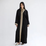 High neck embroidered kaftan