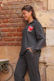 2-piece winter pajama set made of high-quality jacquard material, soft and warm