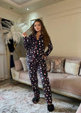 Elegant two-piece winter pajamas