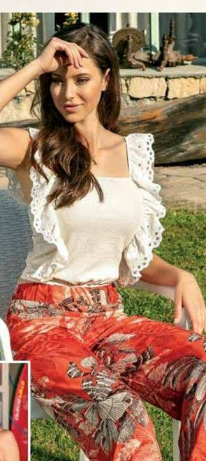 Anil WOMEN’S WOVEN VISCOSE FLORAL Pajama set