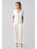 Perin Combed Cotton 4-Piece Nightgown Set