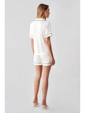 Perin Combed Cotton 4-Piece Nightgown Set