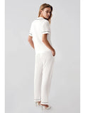 Perin Combed Cotton 4-Piece Nightgown Set