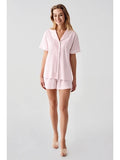 Perin Combed Cotton 4-Piece Nightgown Set