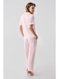 Perin Combed Cotton 4-Piece Nightgown Set