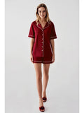Perin Combed Cotton 4-Piece Nightgown Set