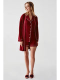 Perin Combed Cotton 4-Piece Nightgown Set
