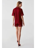 Perin Combed Cotton 4-Piece Nightgown Set