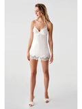 PERIN 6-Piece Satin Short Dressing Gown and Nightgown Set