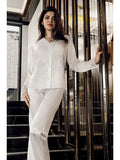 Perin Ladies 6-Piece Short Satin Nightgown Dressing Gown Set