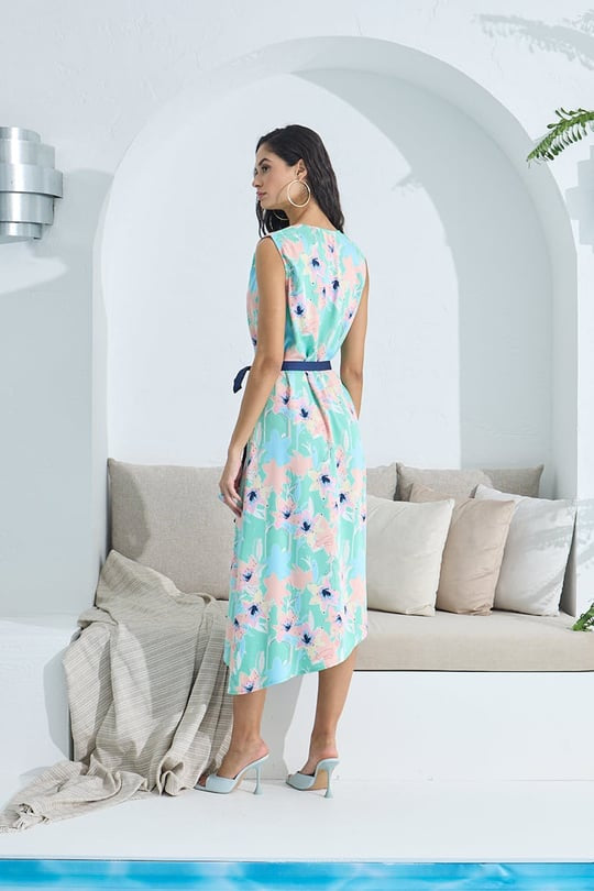 Gizzey Floral Women’s Belt Shirt Dress