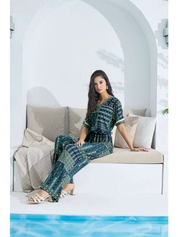 Gizzey Geometric Patterned Women’s Jumpsuit