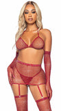 Sexy Diamond Fishnet Bodystocking Egypt with Gloves