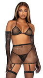 Sexy Diamond Fishnet Bodystocking Egypt with Gloves